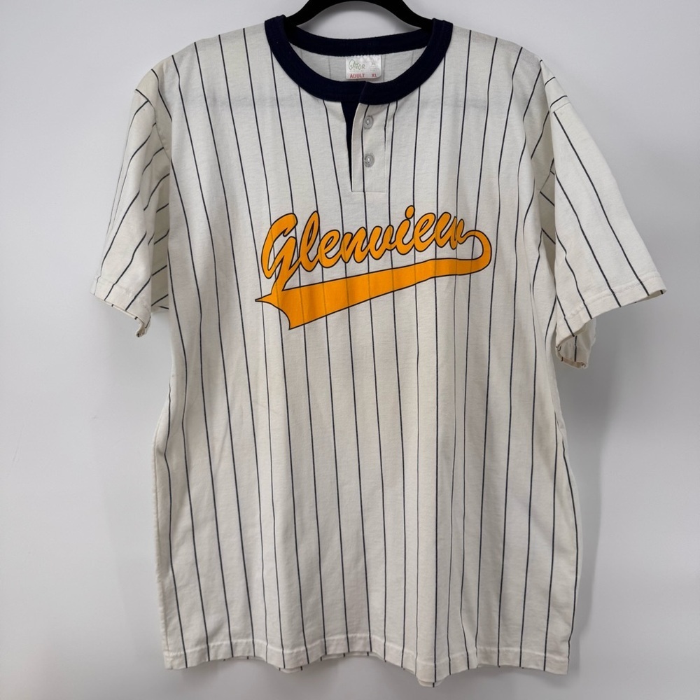 GLENVIEW SHIRT GATOR VINTAGE JERSEY BASEBALL SIZE XL